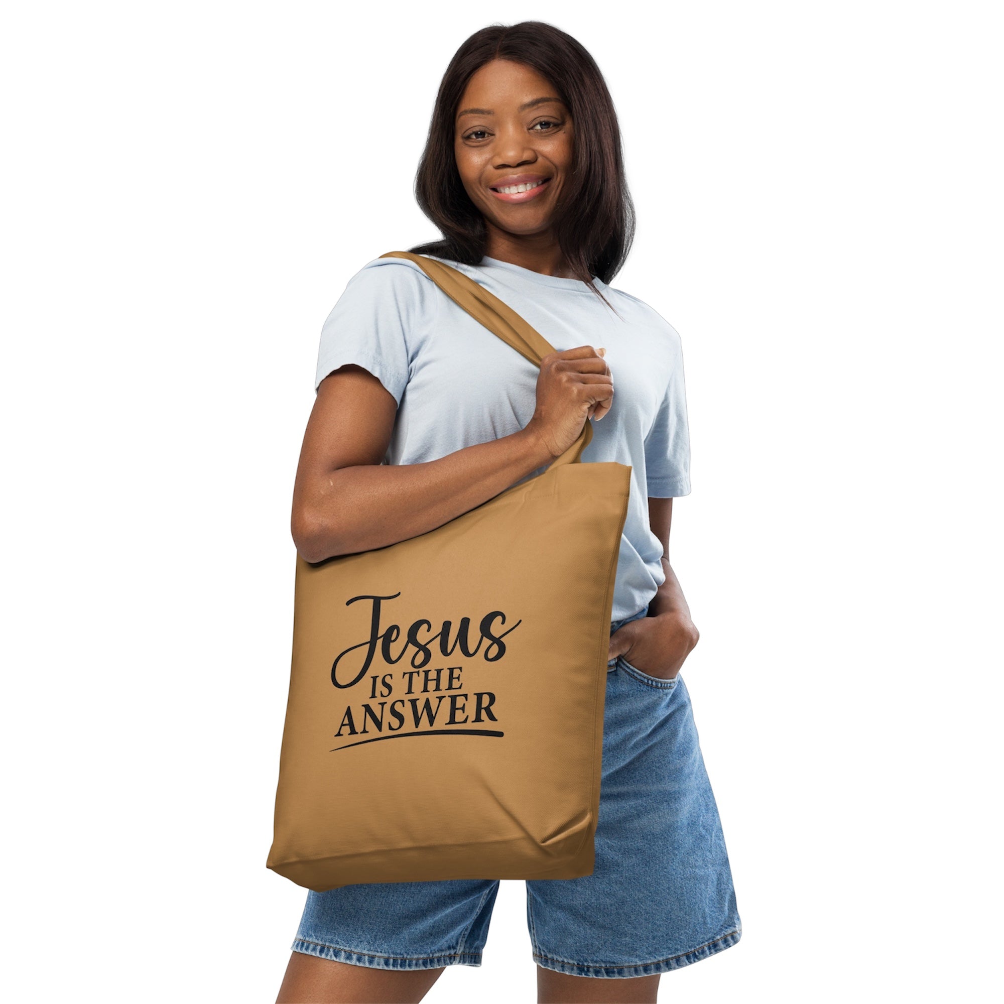 Jesus Is The Answer — Tote Bag