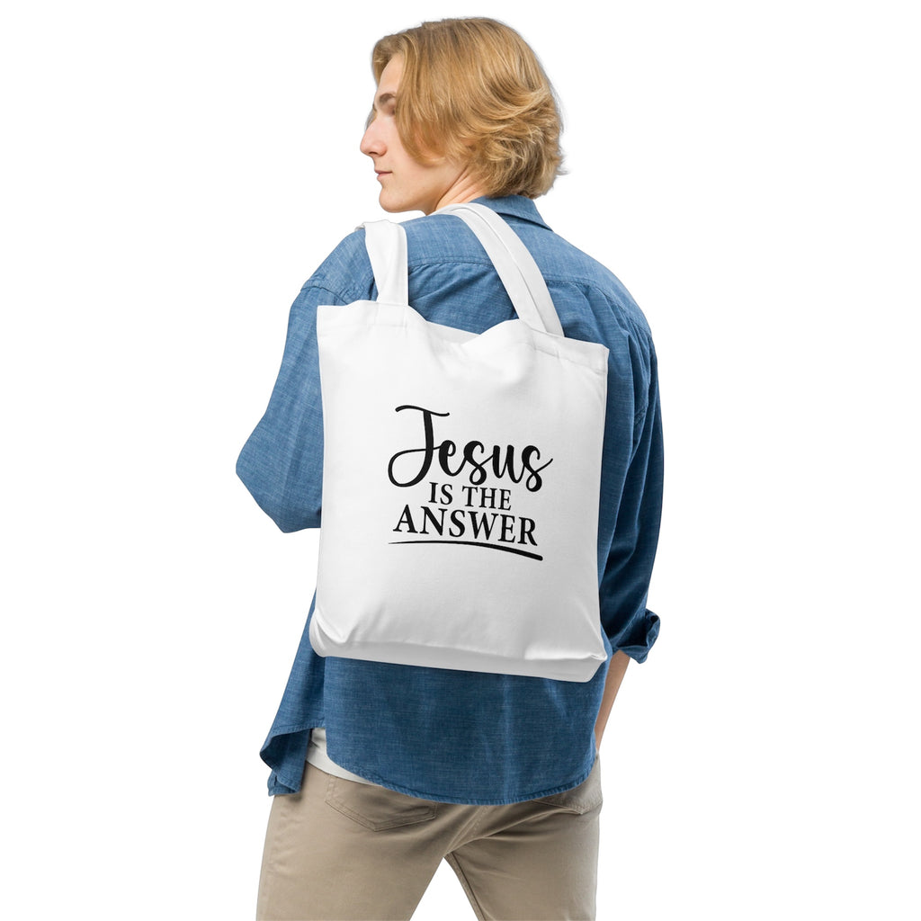 Jesus Is The Answer — Tote Bag