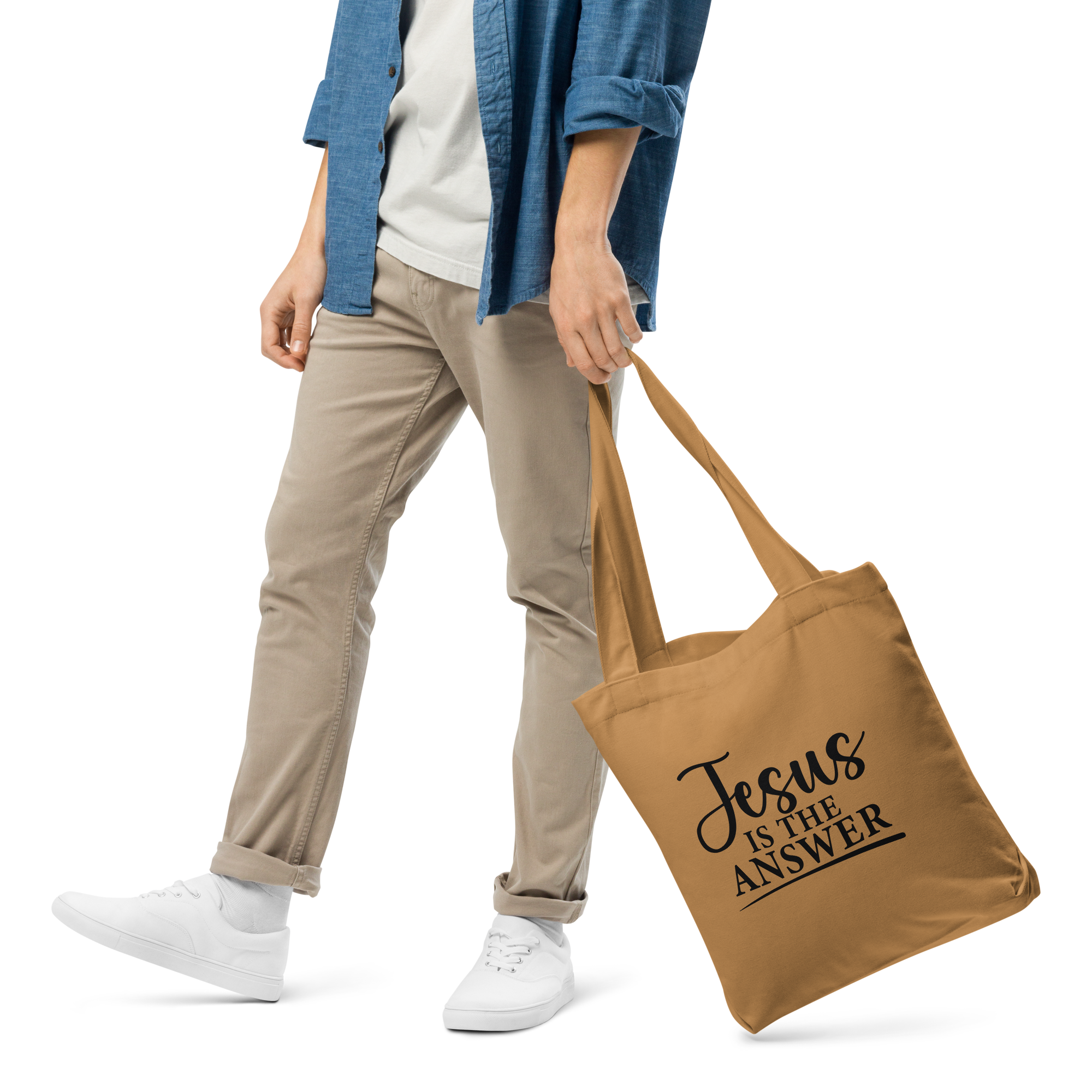Jesus Is The Answer — Tote Bag